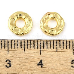 真鍮製スペーサービーズ  溝付きディスク  18KGP本金メッキ  7.8x2mm  穴：2.8mm&nbsp;X-KK-L219-04G-02