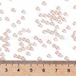MIYUKIラウンドロカイユビーズ  日本製シードビーズ  （rr369)ピーチツヤ  8/0  3mm  穴：1mm  約422~455PCS /ボトル  10 G /ボトル&nbsp;SEED-JP0009-RR0369