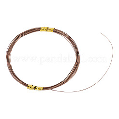 5mアルミワイヤー  フラット  ココナッツブラウン  18ゲージ  1x0.3mm  約16.40フィート（5m）/ロール&nbsp;AW-TADJ0001-01F