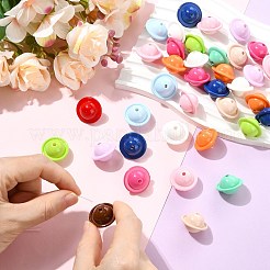 アクリルビーズ  惑星  ミックスカラー  22.5x15.5mm  穴：2.8mm&nbsp;MACR-CJZ0001-04