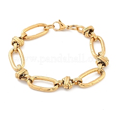 女性用304ステンレススチールロロリンクチェーンブレスレット  イオンプレーティング（ip）  ゴールドカラー  8-3/8インチ（21.2cm）&nbsp;BJEW-F488-41G