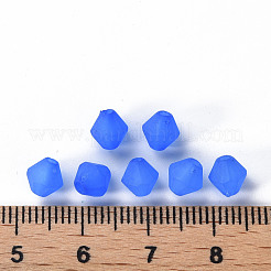 つや消しアクリルビーズ  多面カット  コーン  藤紫色  6x5.5mm  穴：1.5mm  約6770個/500g&nbsp;MACR-S373-61K-06
