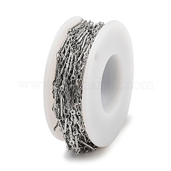 変色しない304ステンレススチールリンクバーチェーン  ステンレス鋼色  リンク：12.5x2.2x1mm&nbsp;CHS-H026-03P