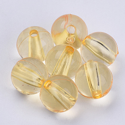 透明なアクリルビーズ  ラウンド  ミックスカラー  7.5x7.5mm  穴：1.6mm&nbsp;X-TACR-Q255-8mm-V