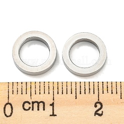 変色しない201ステンレススチール製リンクリング  丸いリング  ステンレス鋼色  10x2mm  内径：6.8mm&nbsp;STAS-H180-05P