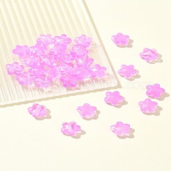 ベーキングペイントガラスビーズ30個  スター  スミレ  11.5x12x6.5mm  穴：1.2mm&nbsp;GLAA-FS0001-99E