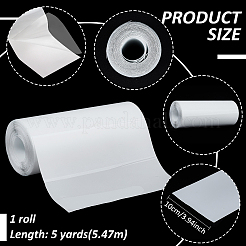 5m TPU 傷修復車ステッカー  ホワイト  100mm&nbsp;AJEW-WH0314-599B