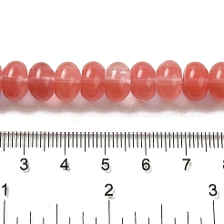 チェリークォーツガラスビーズ連売り  ロンデル  10x6~6.5mm  穴：1mm  約59~61個/連  14.57~15.16インチ（37~38.5cm）&nbsp;G-G102-C05-01