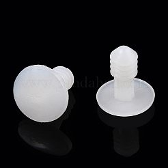 プラスチック人形の関節  ワッシャー付き  DIYクラフトぬいぐるみテディベアアクセサリー  ホワイト  17x14.5mm&nbsp;DOLL-PW0001-062A