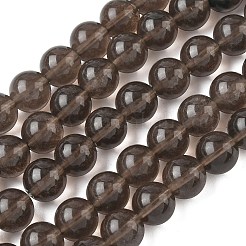 天然氷オブシディアンビーズ連売り  ラウンド  コーヒー  10mm  穴：1.2mm  約31~33個/連  14.76''~14.96''（37.5~38センチメートル）&nbsp;G-P590-A01-10mm-01