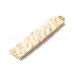真鍮チャーム  カドミウムフリー＆ニッケルフリー＆鉛フリー  不規則な幾何学  長方形  30x6.5x1mm  穴：1.4mm&nbsp;LS-KK-S513-08E-G
