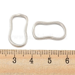 合金フレームコネクター  オーバル  プラチナ  20x11x1.5mm  内径：18x8mm&nbsp;FIND-A039-06P
