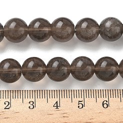 天然氷オブシディアンビーズ連売り  ラウンド  コーヒー  10mm  穴：1.2mm  約31~33個/連  14.76''~14.96''（37.5~38センチメートル）&nbsp;G-P590-A03-10mm-01