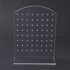アクリルイヤリングスタンドディスプレイ  L字型  透明  4.65x8x11.1cm&nbsp;EDIS-F005-05B