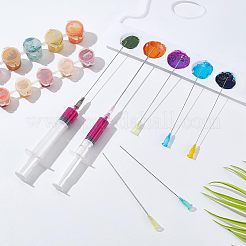 プラスチック製精密な液体ディスペンスツール鈍針  ミックスカラー  125x115x11.5mm  24個/箱&nbsp;TOOL-BC0005-62