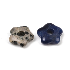 混合天然石ペンダント  花のチャーム  14.5~15x15.5x5~5.5mm  穴：4mm&nbsp;GG-CBA2BD6-01