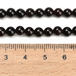 天然石ガーネットビーズ連売り  スムーズなラウンド  5mm  穴：0.8mm  約78個/連  15.35~15.47''（39~39.3センチメートル）&nbsp;GG-CBAADF1-01A