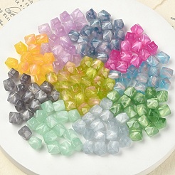 樹脂ビーズ  紫外線反応性ビーズ  色が変わるビーズ  ナゲット  藤紫色  10.3x10.3mm  穴：2mm&nbsp;RESI-YW0004-74A