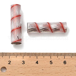 ラックメッキアルミビーズ  長持ちメッキ  コラム  ミックスカラー  30x7.5mm&nbsp;ALLUM-R211-01P