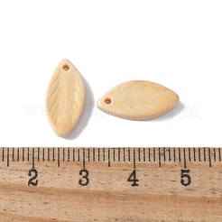 天然レインボーアラシャン瑪瑙ペンダント  染め  葉のチャーム  モカシン  16.5x7.5~8x2.5mm  穴：1.2mm&nbsp;G-G194-03B