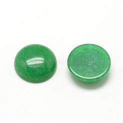 天然石ホワイトジェイドカボション  染め  半円/ドーム  シーグリーン  10x4~5mm&nbsp;G-R416-10mm-08
