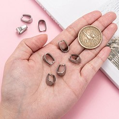 変色しにくい201ステンレススチール製スナップオンベイル  13x7x9mm  穴：11x7mm&nbsp;X-STAS-H052