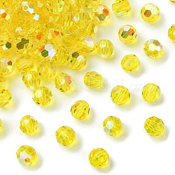 プレシオサ®クリスタルビーズ  チェコクリスタル  451 19 602 ラウンド  80310 200 シトリン ab  6mm  穴：1.2mm&nbsp;X-PRC-BB6-80310-200