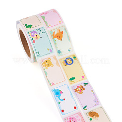 2ロール粘着ラベル絵ステッカー  長方形の紙の手書きの名前タグステッカー  2.7x5.7cm&nbsp;DIY-TA0014-51C