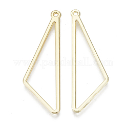 合金ペンダント  三角形  ライトゴールド  44x14x1mm  穴：1.4mm&nbsp;LS-X-PALLOY-R116-19A