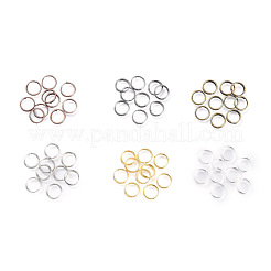 アイアンスプリットリング  ダブルループ丸カン  ミックスカラー  8x1.4mm  内径：6.6mm  6色  約3500個/500g&nbsp;IFIN-JQ0001-04-8mm