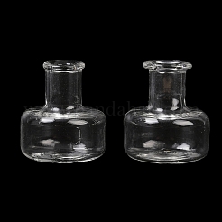 透明なガラスビーズ容器  コラム  透明  1.9x2.05cm  内径：0.45のCM&nbsp;GLAA-G123-12