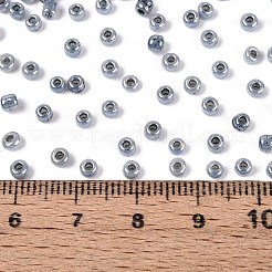 ガラスシードビーズ  セイロン  ラウンド  濃いグレー  8/0  3mm  穴：1mm  約10000個/ポンド&nbsp;SEED-A011-3mm-149