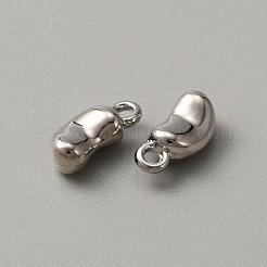 亜鉛合金チャーム  プラチナ  ムーン  12x5.5x4.5mm  穴：1.6mm&nbsp;FIND-WH0152-40A-P