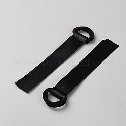 ポリエステルの空白のチアリーダーのポンポンの名前タグ  ブラック  132mm  48個/セット&nbsp;FIND-WH0431-83B