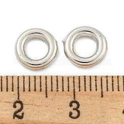 CCBプラスチックビーズ  丸いリング  プラチナ  8x1.8mm  穴：4mm&nbsp;LS-CCB-L014-01C-P