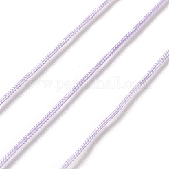 ナイロン編みコード  ジュエリー製作やマクラメ工芸用の中国結び紐  ライラック  0.8mm  38~40 m /ロール&nbsp;NWIR-C003-01A-26