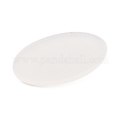 楕円形のアクリルディスプレイベース  ミニチュア用  モデルとトイレの看板  透明  40x25x2mm&nbsp;DIY-WH0322-02