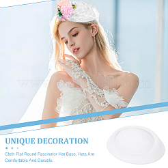 帽子用布製フラットラウンドファシネーターハットベース6個（6色）  ミックスカラー  162x137x35mm  1pc /カラー&nbsp;AJEW-NB0005-57