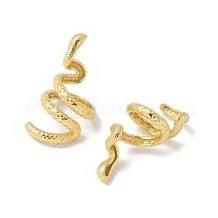 マットゴールドカラー 925 スターリングシルバービーズ  ヘビ  マットゴールドカラー  24.5x12mm  内径：8.5mm&nbsp;STER-R014-09G