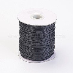 木綿糸ワックスコード  ブラック  1.5mm  約100ヤード/ロール（300フィート/ロール）&nbsp;YC-R003-1.5mm-332