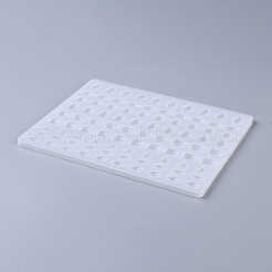 Diyコースターシリコンモールド  レジン型  UVレジン用  エポキシ樹脂ジュエリー作り  ホワイト  195x150x5mm  内径：6~16x6~12mm&nbsp;DIY-P010-30