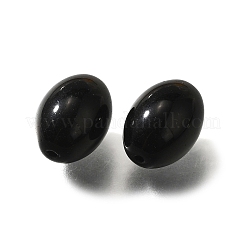 K9ガラス  模造オーストリアクリスタルビーズ  オーバル  ブラック  11x8mm  穴：1.2~1.3mm&nbsp;GLAA-R004-01J
