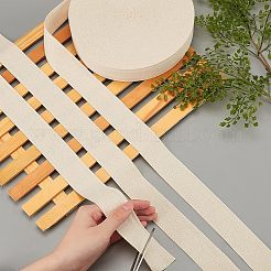 綿綿ツイルテープリボン  ヘリンボーンリボン  家の装飾のための  ギフトのラッピングと DIY 工芸品の装飾  アンティークホワイト  35mm&nbsp;OCOR-WH0057-30F-03