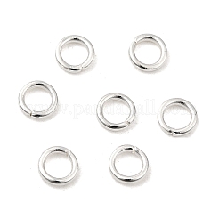 304ステンレススチールオープン丸カン  DIYジュエリークラフト用  銀  20ゲージ  4x0.8mm  内径：2.4mm&nbsp;STAS-R060-4x0.8-S