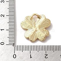 花合金エナメルペンダント  ラインストーン付き  ライトゴールド  ピンク  19x19.5x3mm  穴：4x2.5mm&nbsp;ENAM-A007-04KCG-01