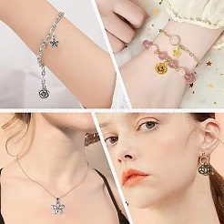 60pcs20スタイルチベットスタイルアロイペンダント  花のチャーム  ミックスカラー  9~40x10~33x1~8.5mm  穴：1.2~3.5mm  3個/スタイル&nbsp;FIND-FS0005-06
