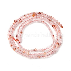 天然鉄含有石英ビーズ連売り  ラウンド  多面カット  2~2.5mm  穴：0.5mm  約145~197個/連  15.24~15.43''（38.7~39.2センチメートル）&nbsp;G-B142-A01-2mm
