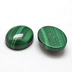 楕円形の天然マラカイトカボション  12x10x4~4.5mm&nbsp;G-O147-03D