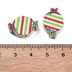 ウッドビーズ  キャンディ  カラフル  キャンディ  13x19.5x6mm  穴：2mm&nbsp;WOOD-M015-04B-02