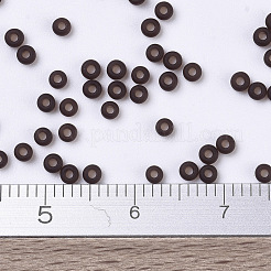 MIYUKIラウンドロカイユビーズ  日本製シードビーズ  （rr135f）つや消し透明ルートビール  11/0  2x1.3mm  穴：0.8mm  約1100PCS /ボトル  10 G /ボトル&nbsp;SEED-JP0008-RR0135F